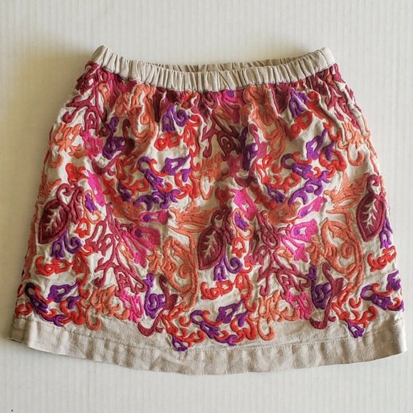 Peek Girl's Size S 4-5y Skirt Short Embroidered - Picture 3 of 3